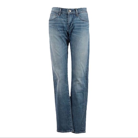 3x1 NYC Slim Straight Leg Jeans 24 Fleet Wash Light Blue Mid Rise Premium Denim - Picture 2 of 11